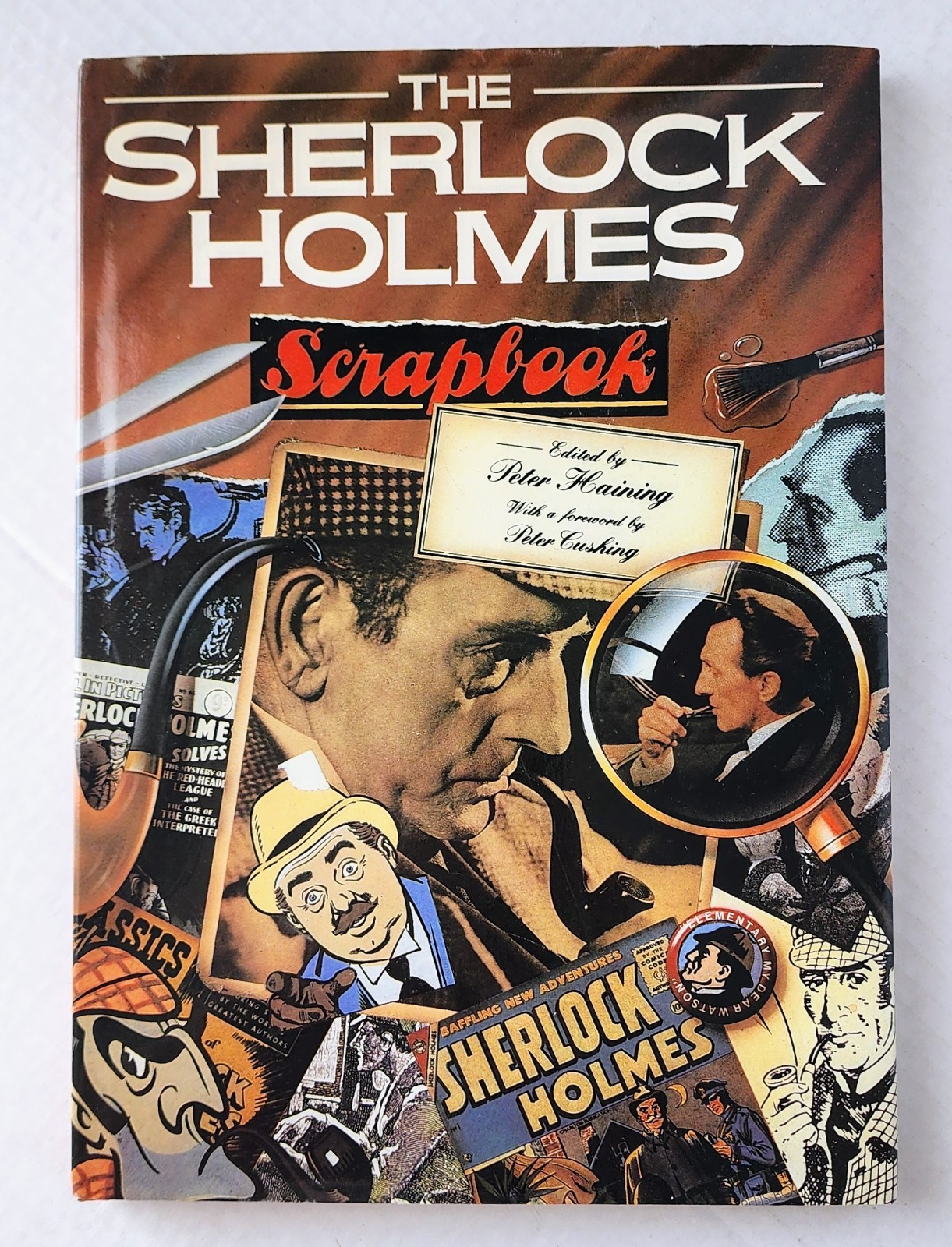 Sherlock Holmes Scrapbook Peter Haining Peter Cushing 1986 Illustrated Hardcover