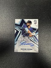 2026 Topps Series 1 Auto Tristan Peters RC Tampa Bay Rays Autograph