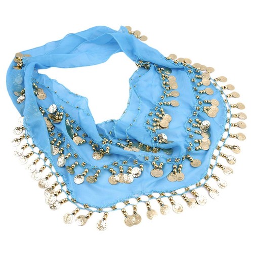 Belly Dance Hip Scarf with Coins Waist Costume Belt For Dancer Dancing 12 packs - Picture 7 of 7