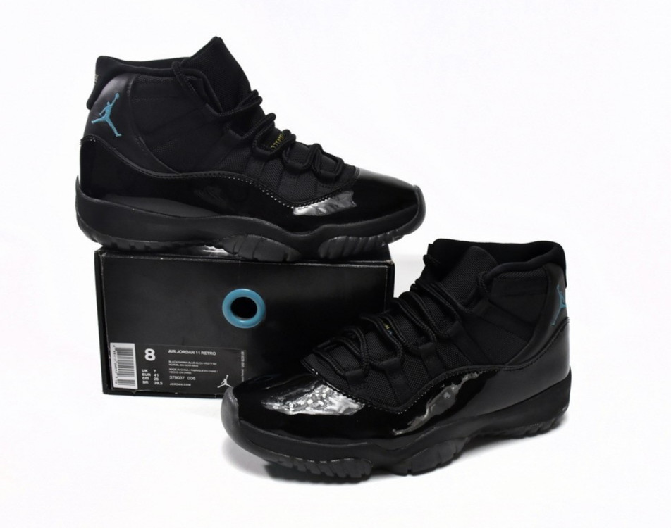 Jordan 11 Retro Gamma Blue Black 2025 Men's High Top Basketb