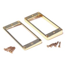 2X Guitar Gold Humbucker Pickup Rings Frames Fit For Les Paul SG ES DOT