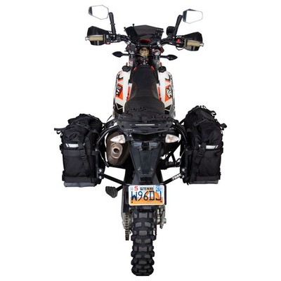 Tusk Pannier Racks With Pilot Bags Black/Gray for KTM 690 ENDURO