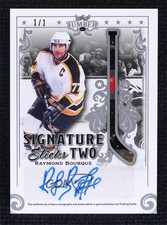 2021 Leaf Lumber Signature Sticks 2 Silver 1/1 Ray Bourque Denis Potvin Auto uk2