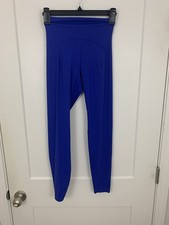 Adidas Luxe Leggings Womens S All Me Tight Fit 7/8 Blue