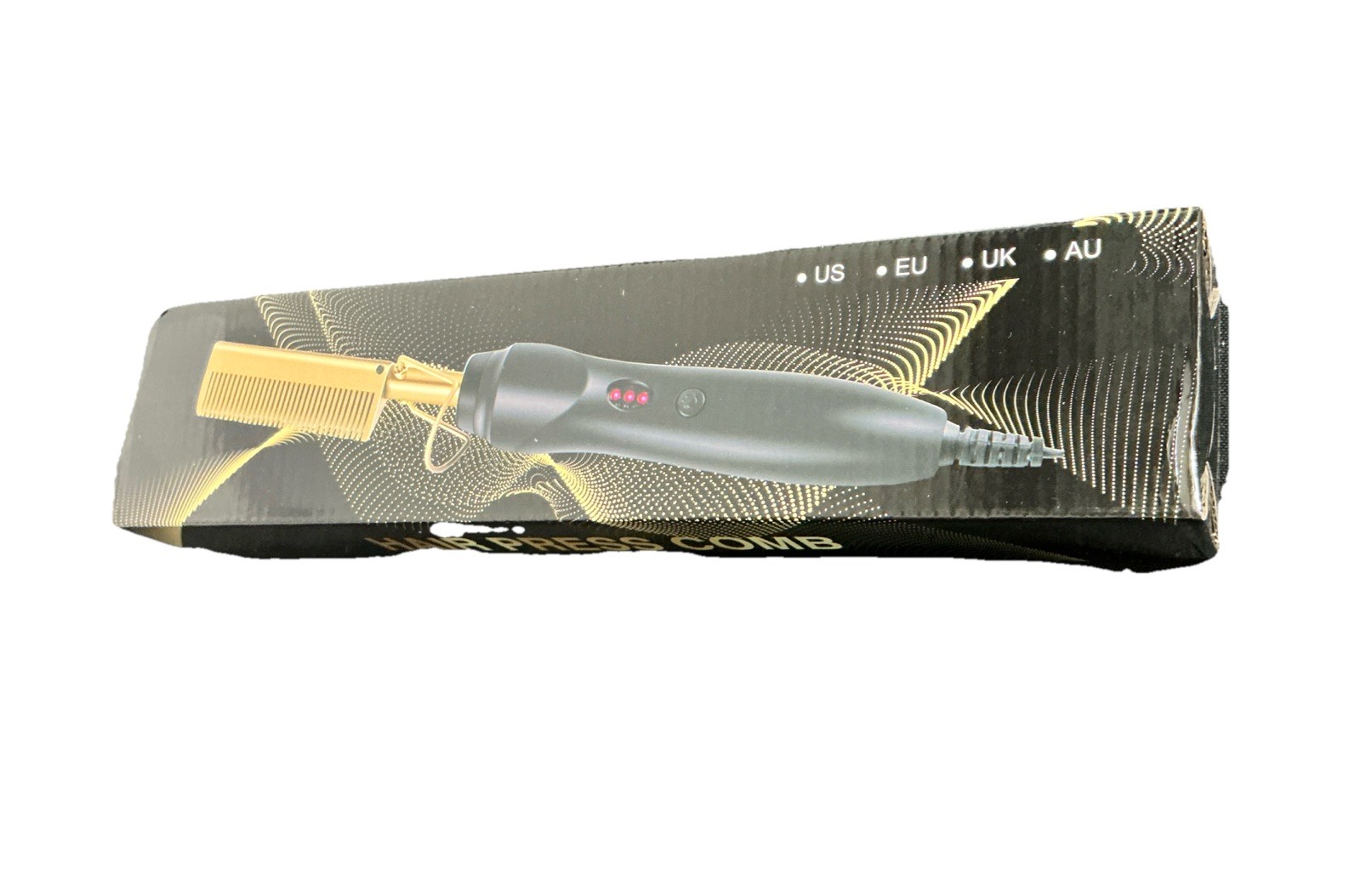 Electric Hot Comb Hair Straightener Heat Pressing Comb Ceramic Curling Flat Iron