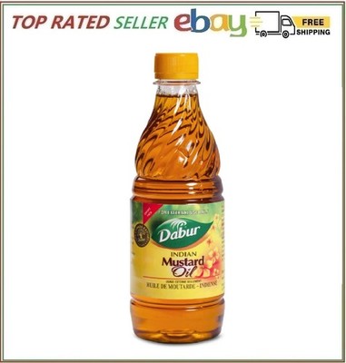 Dabur Kachi Ghani Mustard Oil - Oil for Skin and Hair Care, Cold-pressed Oil Bod