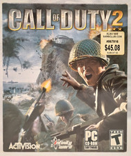 Call of Duty 2 (PC, 2005) Sam's Club Big Box Activision fine epoca NUOVO SIGILLATO