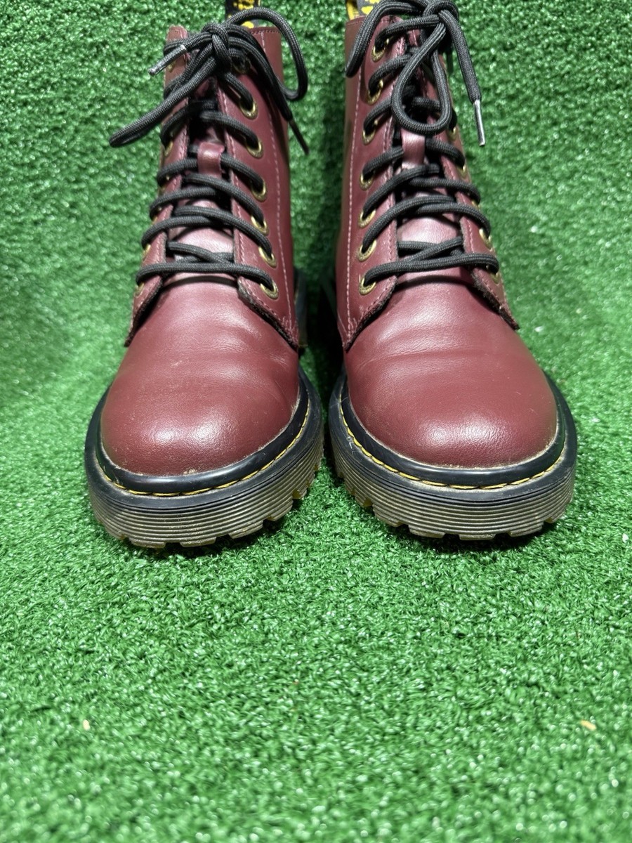 Size 6- Women’s Dr. Martens 1460 Cherry Red Leather Ankle Boots Women's Clean!!! View 6