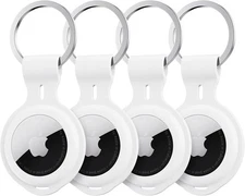 4 Pack for Airtag Case Holder Keychain Silicone for Apple Air Tagholder Waterpro