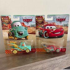 Mattel Disney Pixar Cars Lightning McQueen Mater 1:55 Diecast 2026 lot of 2
