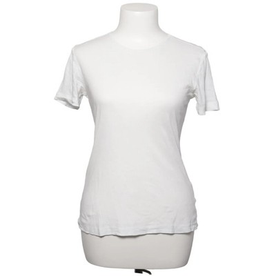 H&M, T-shirt, Größe: M, Weiß, Baumwolle, Einfarbig, Damen #hQl