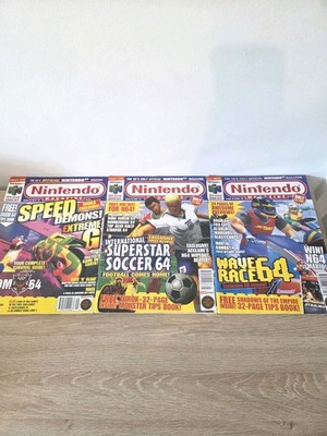 The Official Nintendo Magazine Issues No 55, 56, 60 Bundle  1997 N64 SNES 