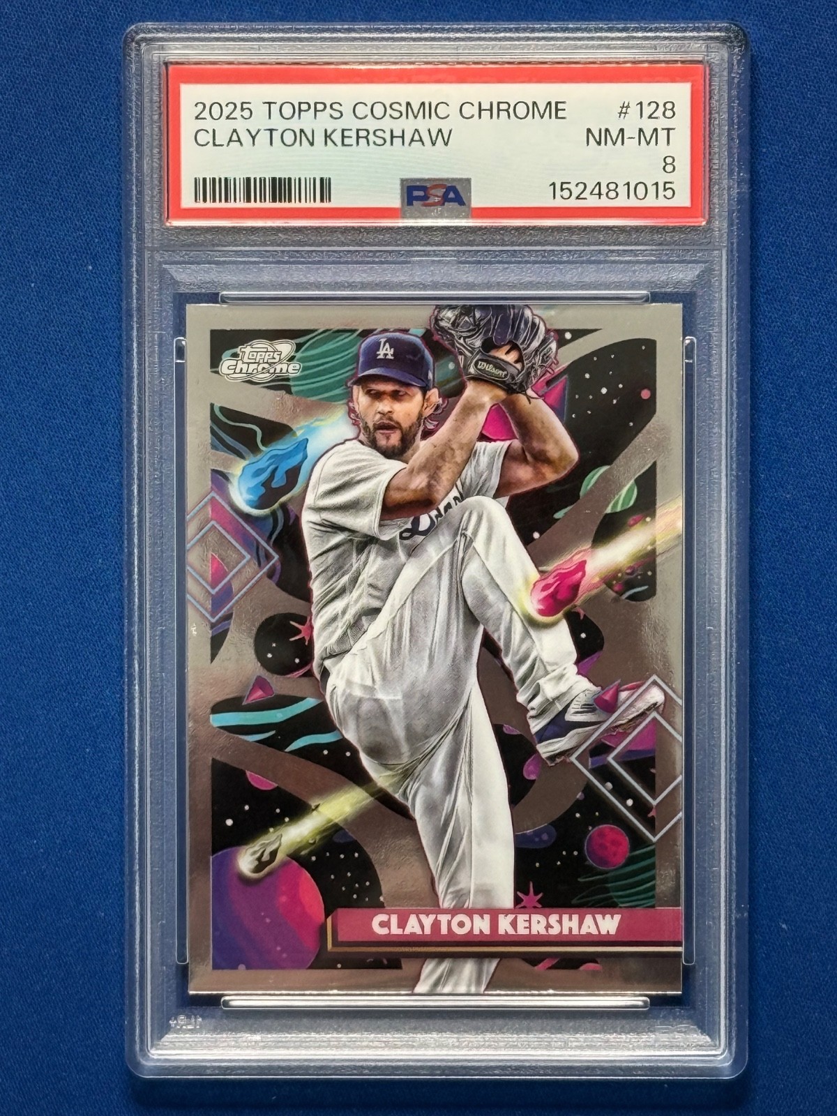 2025 Topps Cosmic Chrome - Clayton Kershaw #128 PSA 8