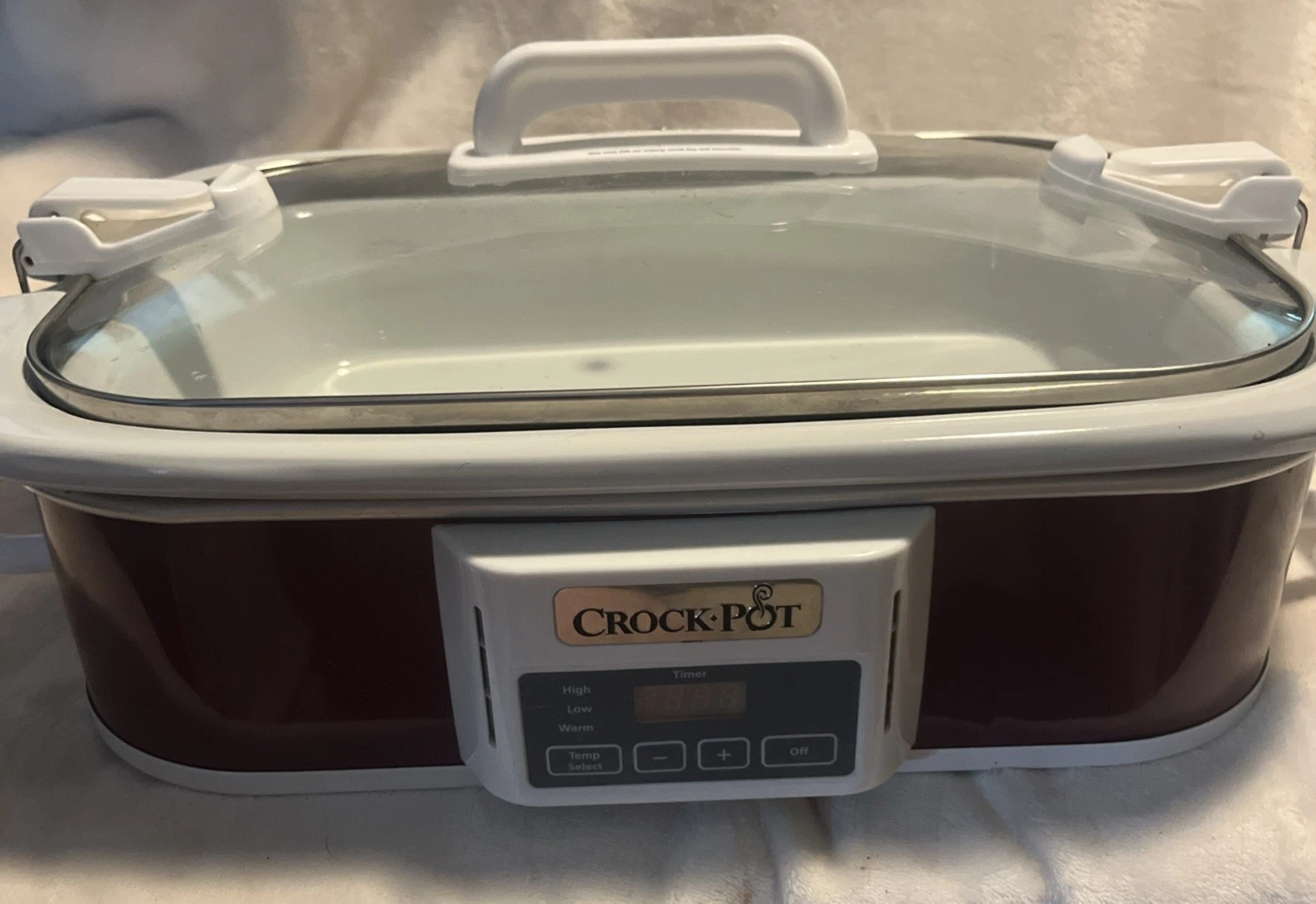 Crock-Pot SCCPCCP350-CR 3.5-Quart Programmable Casserole Slow Cooker 9x13 Maroon
Opens in a new wind