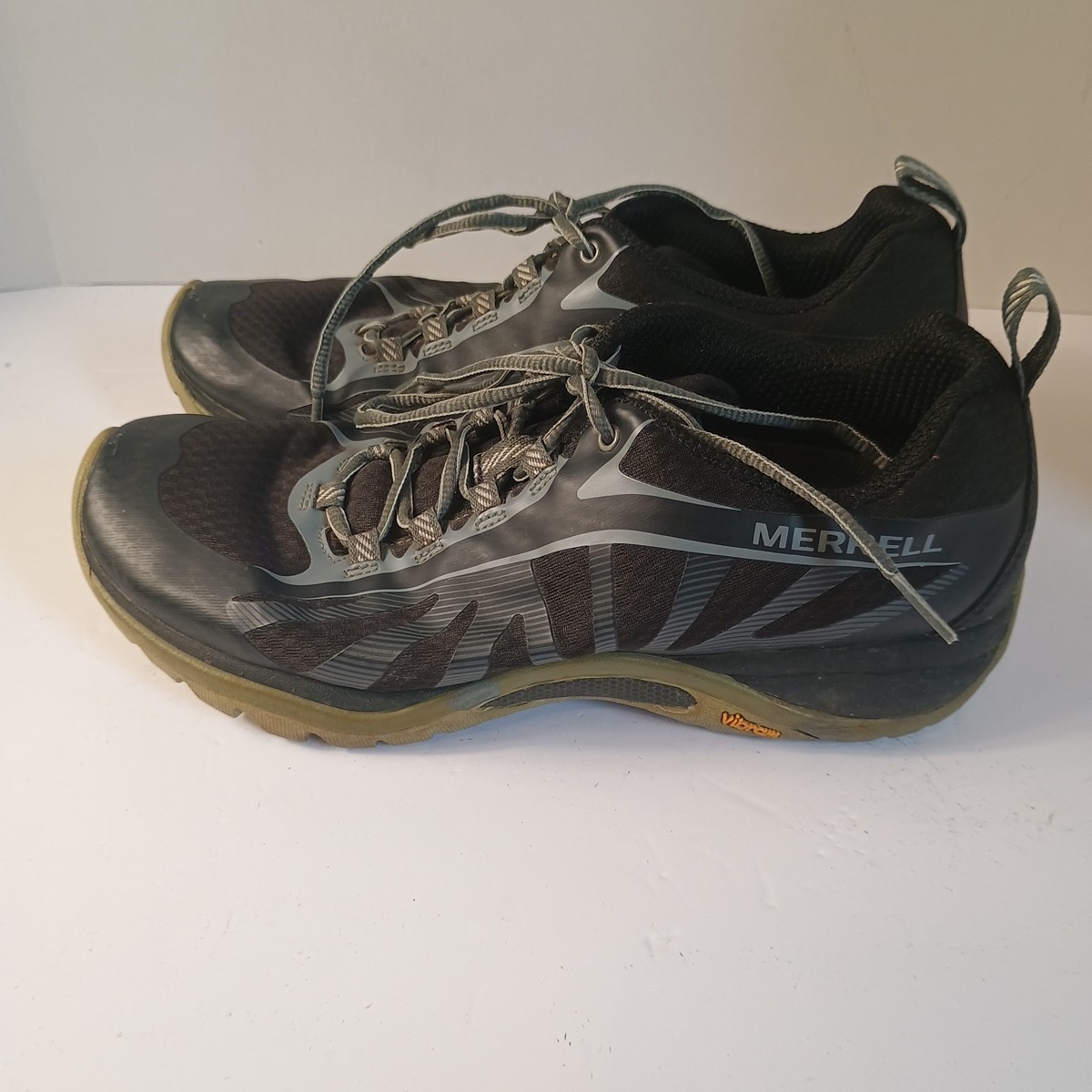 Scarpa Merrell Vibram da donna taglia 8 5 US Siren Edge escursionismo minimal grigio nero J35522