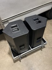 QSC KW122 Speakers Pair with ProX Case