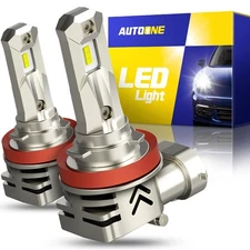AUTOONE H11 LED Fog Bulbs, H8 H9 Fog Lights 18000LM Super Bright 6000K Cool W...