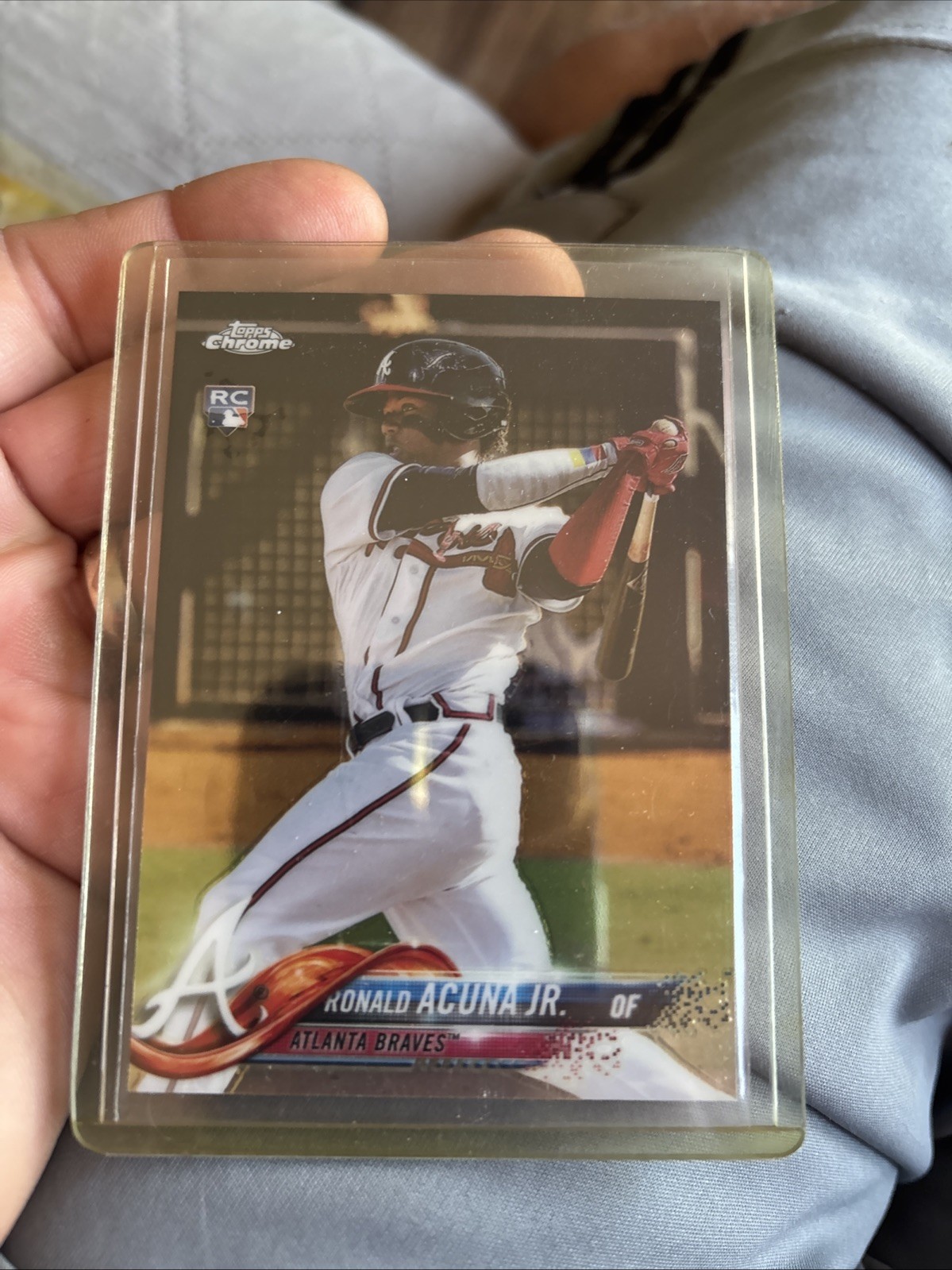 2018 Topps Chrome Rookie - Ronald Acuna Jr. (#193)  Atlanta Braves #james4