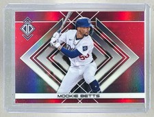 Mookie Betts 2025 Topps Transcendent 26 Variation Red Refractor Icons Chrome 1/5