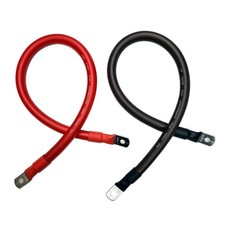 2/0 AWG Gauge Red OR Black Battery Inverter Cables Solar, RV, Car, Boat ,Made...
