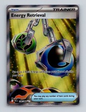 Energy Retrieval 108 Pokemon Chaos Rising Full Art Ultra Rare Card LP (a)