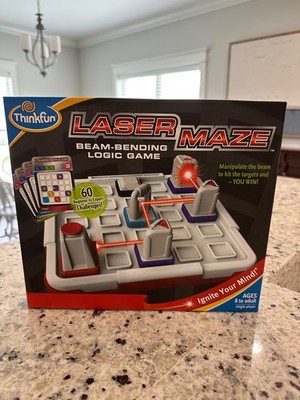 Think Fun Laser Maze Beam-Bending Logic Game w/60 Challenges, STEM Play Ages 8+