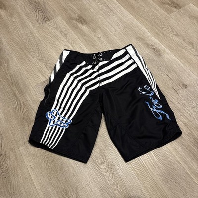 Fox Racing Boardshorts Men's 33 Surf Swim Embroidered Unlined Y2K Skater