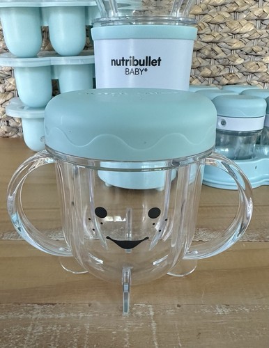 NutriBullet Baby Food Blender Blue & White Extra Containers Appears NEW NO BOX - Picture 4 of 21