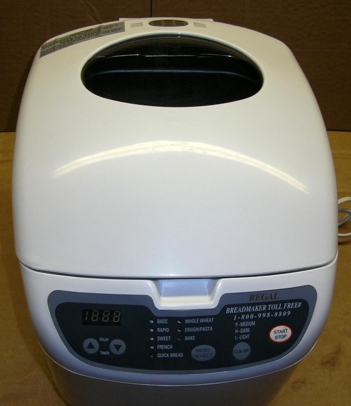 Regal Kitchen Pro K6725 2 LB Bread Maker Machine  White 