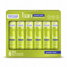 Ban Invisible Solid Antiperspirant Deodorant Powder Fresh 6 Pack 24 Hour Prot...