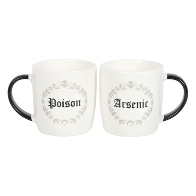 Something Different Wholesale Gothic Couple Mugs - Dark Humor Mug Set For