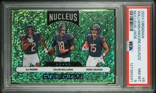 2024 Obsidian #5 Caleb Williams / Moore / Odunze Jade Nucleus /6 PSA 8