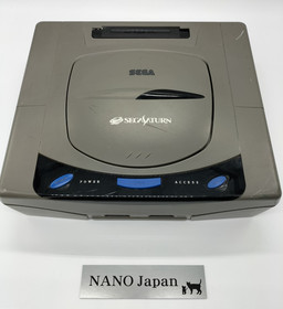 Sega Saturn Console HST-3210 Gray Model Two controllers Tested Japan NTSC-J