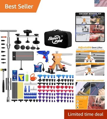148PCS Paintless Dent Repair Kit with LED Light Board   Fix Dents Fast