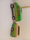 Tonka Green Van with Pop Up Camper 1970’s Pressed Steel USA Toy