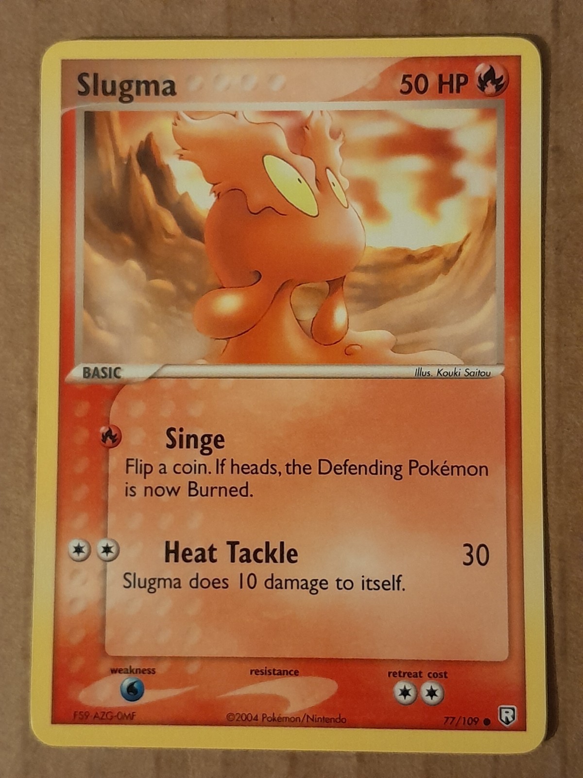 Pokemon Slugma 77/109 Team Rocket Returns NM See Pictures