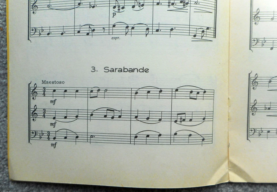 Siegfried Borris - Suite: 2 Trumpets & Trombone or 2 Clarinets & bassoon: 16pgs - Image 4 of 4