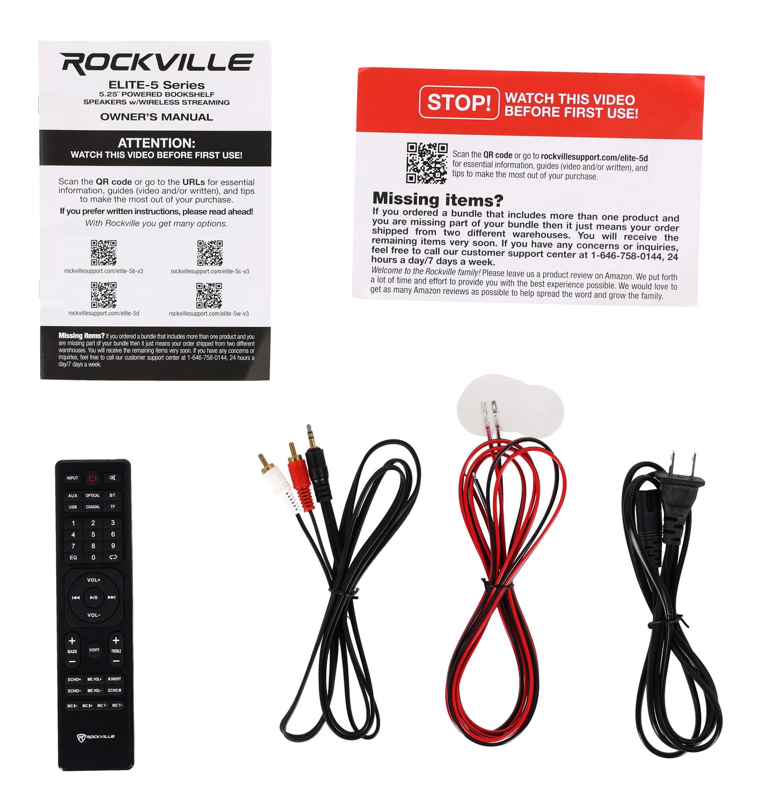 Rockville ELITE-5D Dark Wood 800w Home Audio 5.25" Bluetooth Bookshelf Speakers
