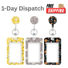 3 Pack Heavy Duty Retractable ID Badge Holder Reel Clip Key Card