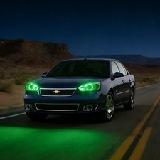 Chevy Malibu 20042007 Rgb Led Headlight Halo Rings Kit 4pcs Angel Eyes