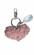 ANTEPRIMA Gummies Japan Exclusive Pink Floral Heart Bag Charm Keychain Crystal