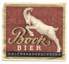 Bieretikett Union-Brauerei Fulda (HH) GEBRAUCHT