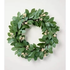 26" Faux Pomegranate Leaf Wreath - Hearth & Hand™ with Magnolia
