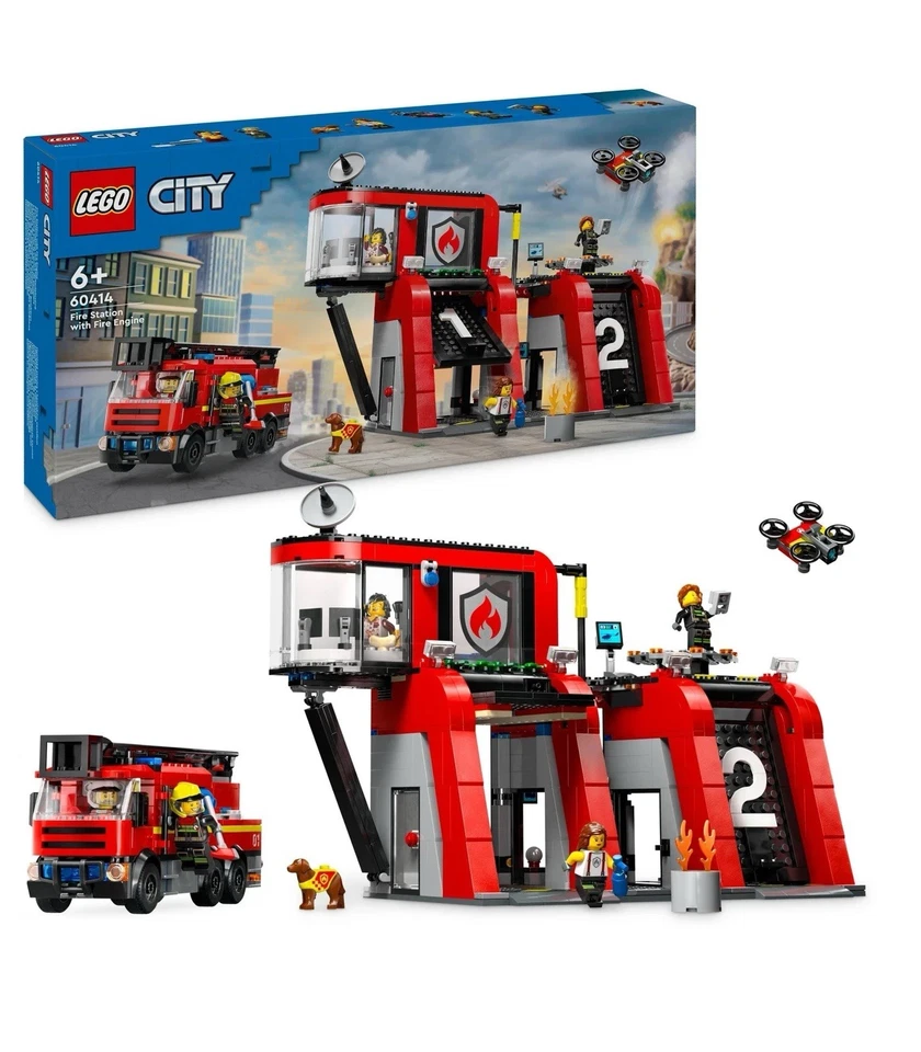 LEGO 60414 Estación de Bomberos Ciudad con Camión de Bomberos - Nuevo - Precintado Foto 2 de 4