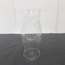 Vintage Williamsburg Style Glass Hurricane Shade Medium 12" H Hand Blown Glass