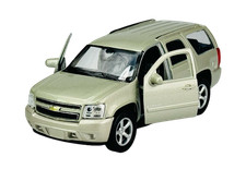 WELLY 2008 CHEVROLET TAHOE SILVER 1:34 MODELLO IN METALLO PRESSOFUSO NUOVO IN SCATOLA