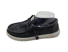 Hey Dude Wo's Sz 8 Wendy Stretch Canvas Casual Grayish Blue Shoes