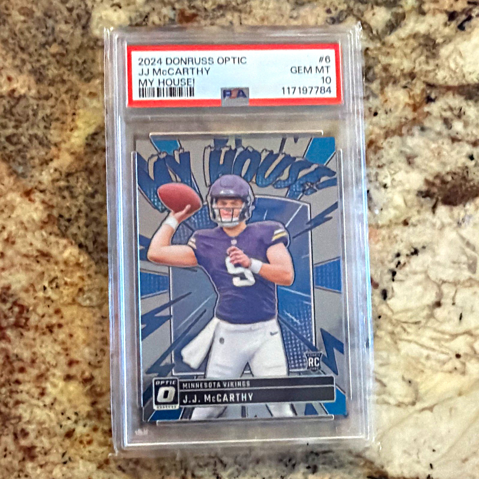 JJ McCarthy Panini Donruss Optic My House! #6 Base