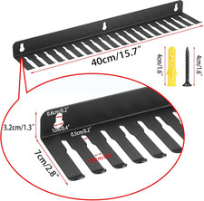 19 Cable Slot Cable Hanger and Organizer, 2 Pcs Wall Mounted Cable Hanger,Iro...