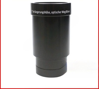 2-inch 80mm Eyepiece Extension Tube Adapter with Standard 2-inch Filter Threads